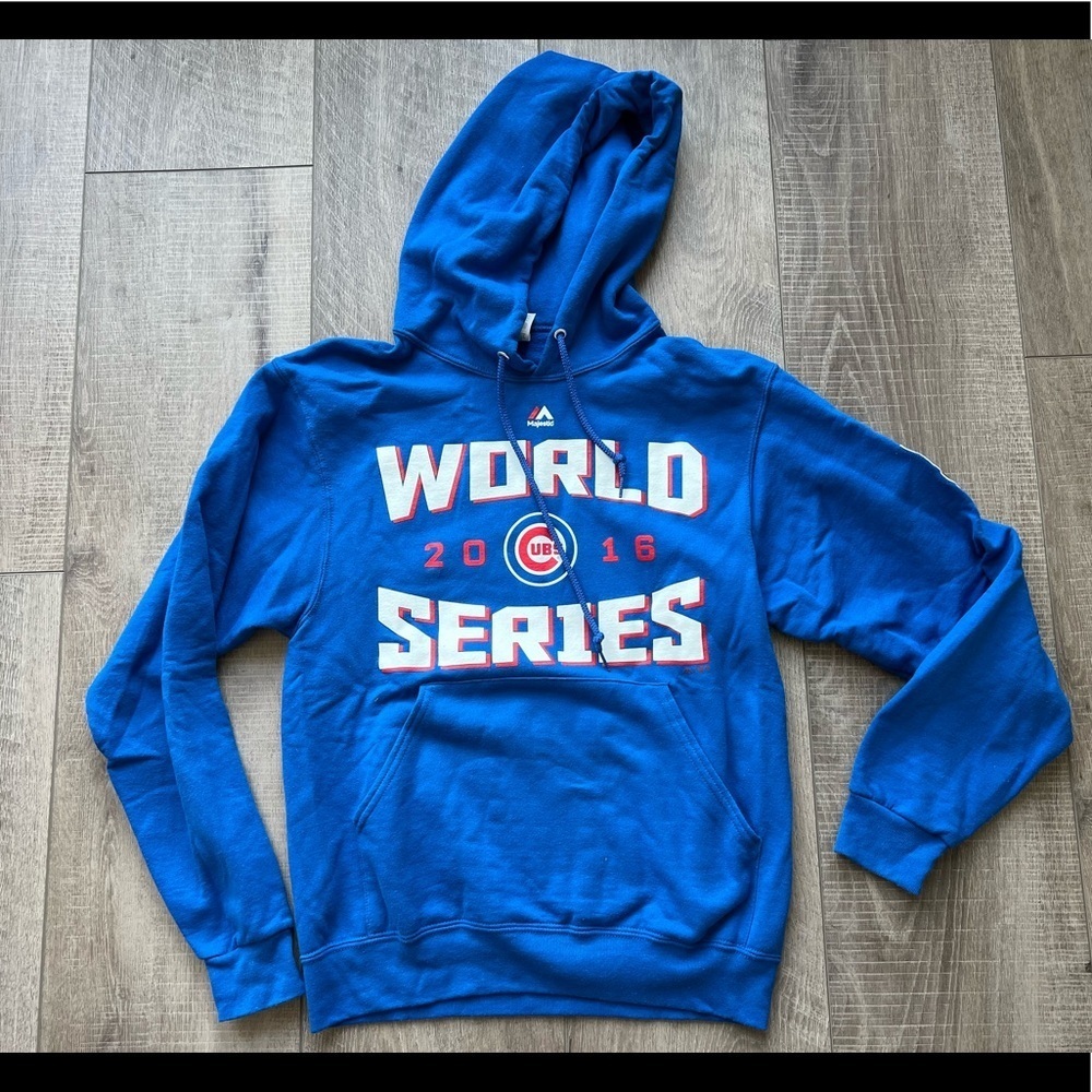 Majestic Chicago Cubs 2016 World Series Champion Sweatshirt Size Small